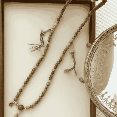 D147 Sherpa Glass Bead Connector with Agate Pendant, Turquoise, and Sterling Silver Counter