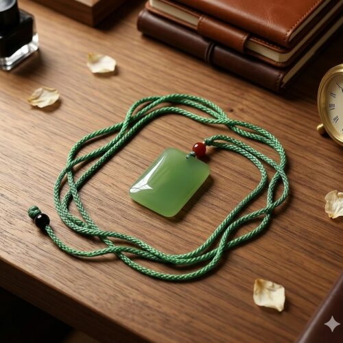 D149 Spring Green Rectangle Pendant (Random)