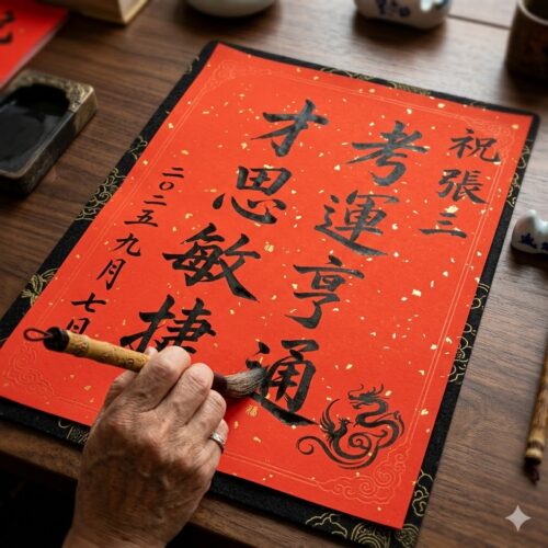 D15C Master Calligraphy Blessing Set (at least 6 Sheets)