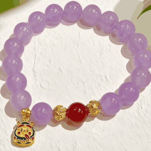 D51 Bead Bracelet: Purple Qi Rising from the East